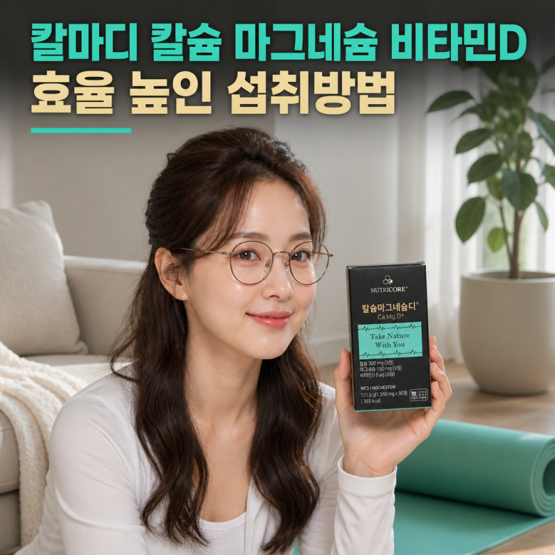 칼마디 칼슘 마그네슘 비타민D 효율 높인 섭취방법