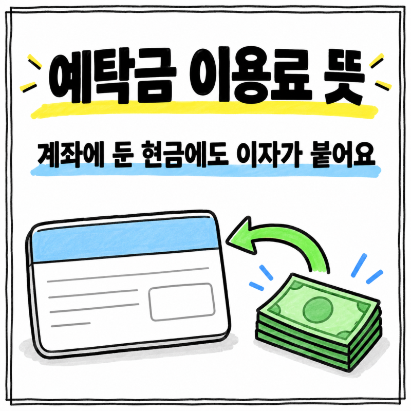 예탁금 이용료 뜻, 증권 계좌에 둔 현금에 붙는 이자