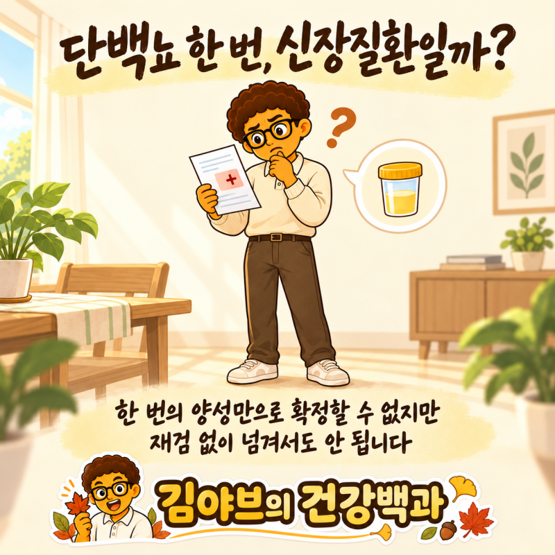 건강검진 단백뇨 양성, 재검 시점과 수치별 확인 방법