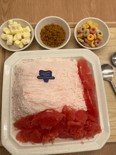 대구 만촌 실타래 빙수 맛집 리얼루비자몽 피스타치오 솔티드카라멜 후기(사실빙 만촌점)