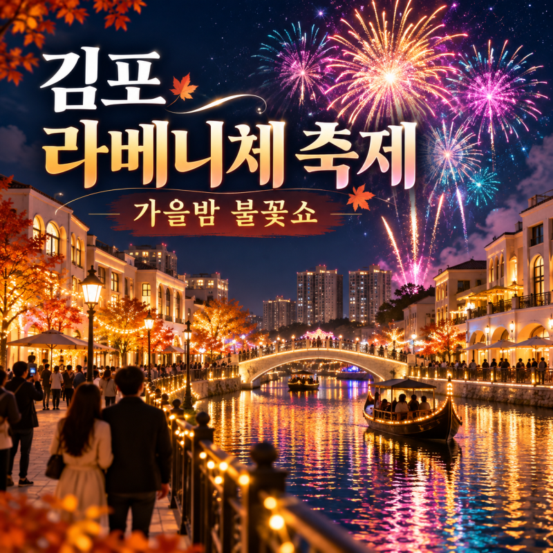 2026 김포 라베니체 축제 일정 총정리! 존박·바다 콘서트부터 불꽃쇼까지