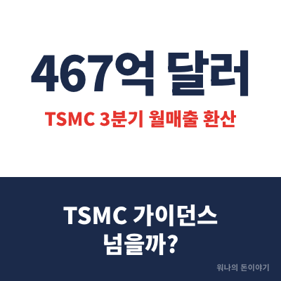 TSMC 3분기 실적 "가이던스 넘을까?" 월매출로 미리 따져보니