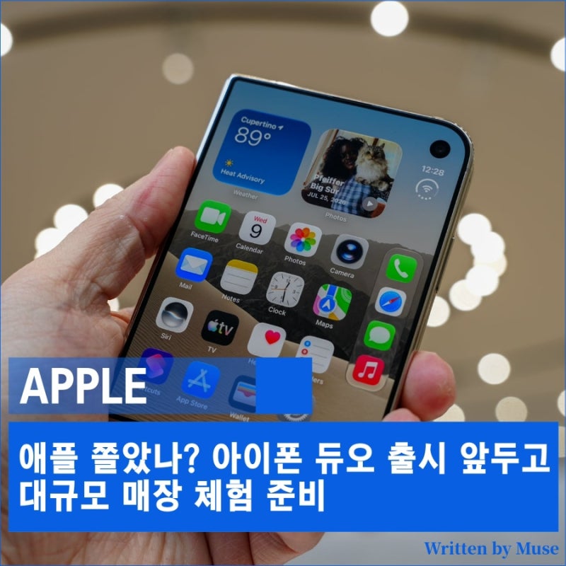 애플 쫄았나? 아이폰 듀오 출시 앞두고 대규모 매장 체험 준비