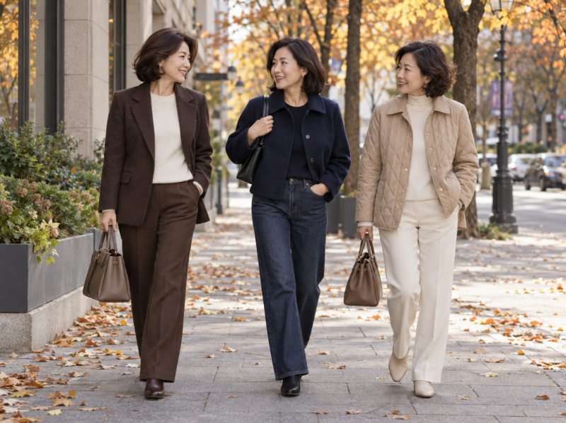50대 여성 가을 자켓 추천 10월에 하나만 산다면? 체형별 핏 가격 출근룩 코디