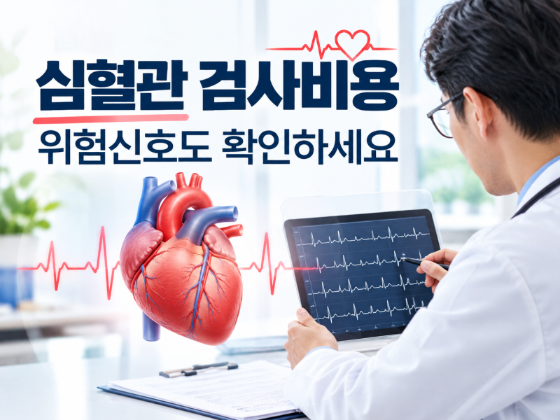 심혈관 검사비용 얼마일까? 심장초음파·심장혈관 CT 가격과 위험신호 총정리