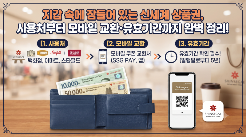 신세계 상품권, 사용처부터 모바일 교환·유효기간까지 완벽 정리!