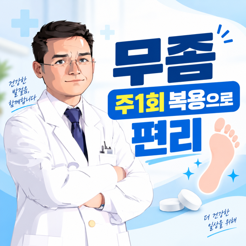 청주 발톱 무좀 치료, 주 1회 복용으로 관리할 수 있을까요?