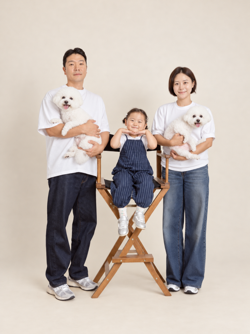 처음 찍는 가족 사진 / 애개육아 일상 / 키다리아저씨사진관 일산점