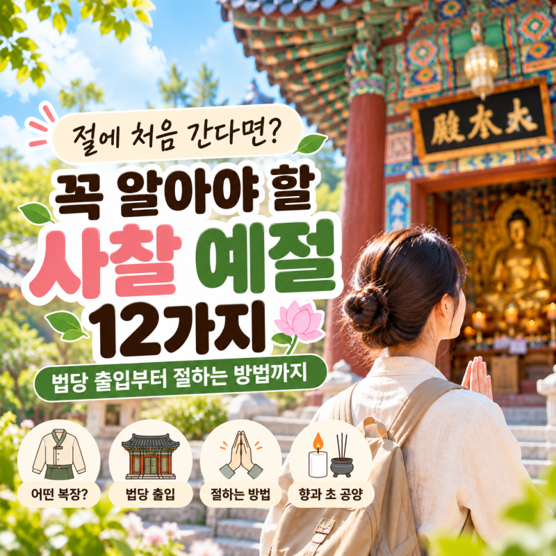 절에 처음 간다면? 꼭 알아야 할 사찰 예절 12가지｜법당 출입부터 절하는 방법까지