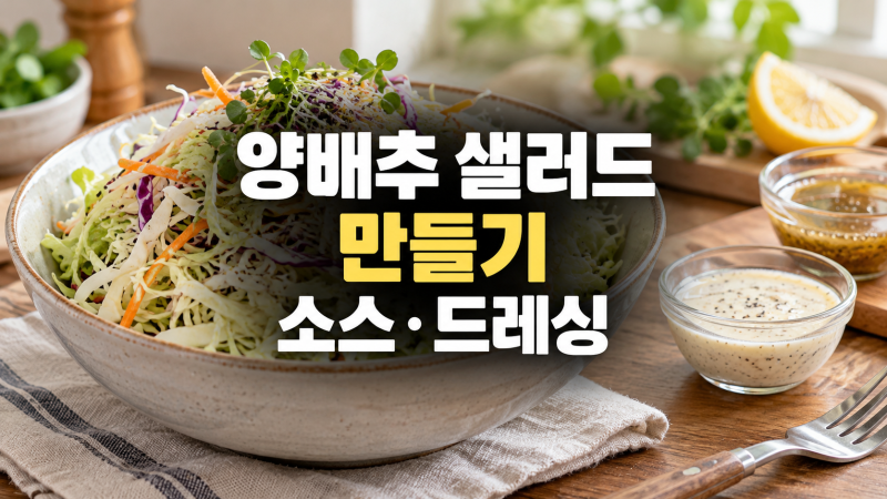 양배추 샐러드 만들기: 레시피, 소스 만들기, 추천 드레싱