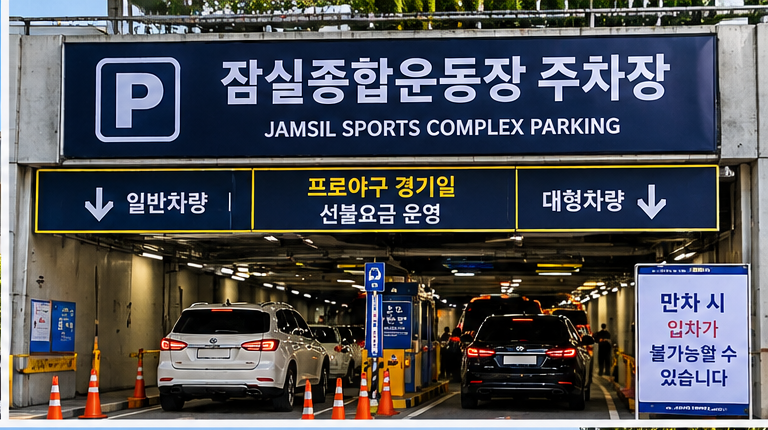 두산 베어스 잠실야구장 주차｜경기날 어디에 세우고 몇 시에 가야 할까
