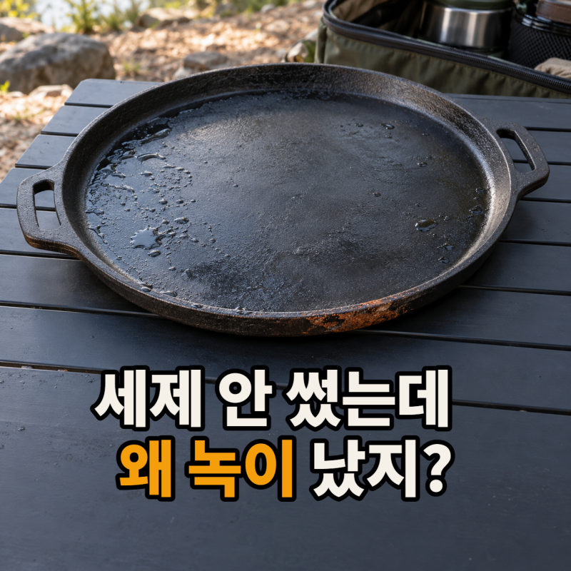 무쇠 그리들 세제로 씻어도 될까? 녹 안 슬게 관리하는 순서