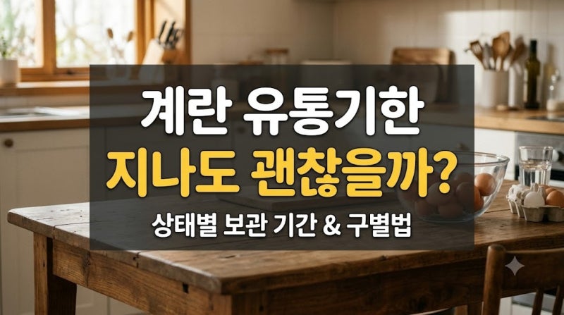 계란 유통기한 확인 방법 총정리(+보관기간, 구운계란, 보관법)