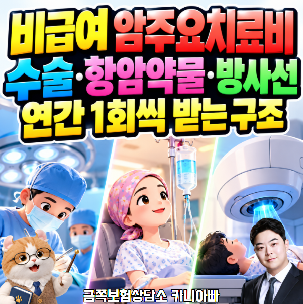 비급여 암주요치료비 보험 수술·항암약물·방사선 구조와 진단비, 치료비 차이 정리