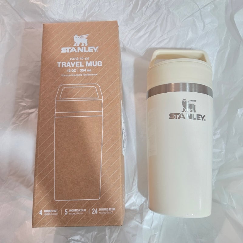 스탠리 카페투고 트래블머그 354ml 크림 너무 예뻐