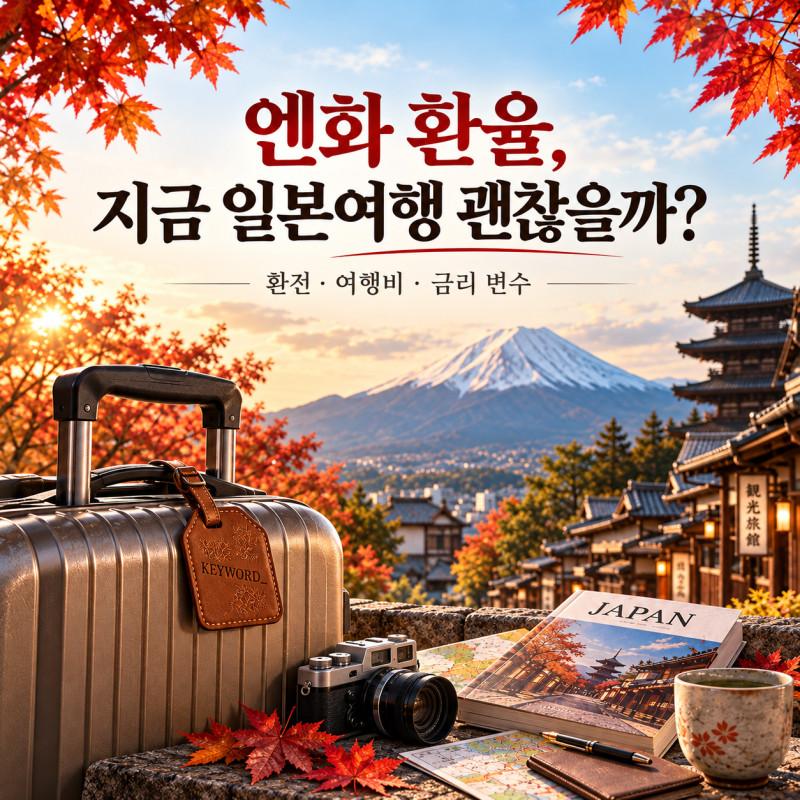 100엔 847원대, 지금 일본 여행 예약해도 될까?｜엔화 환율 · 환전 · 여행비 심층 분석