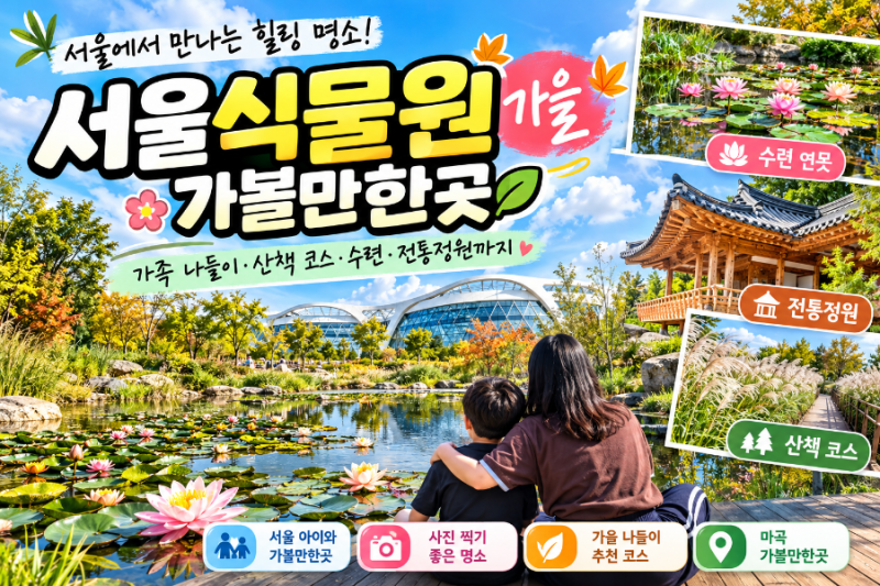 마곡 서울식물원 가볼만한곳 가을 가족 나들이