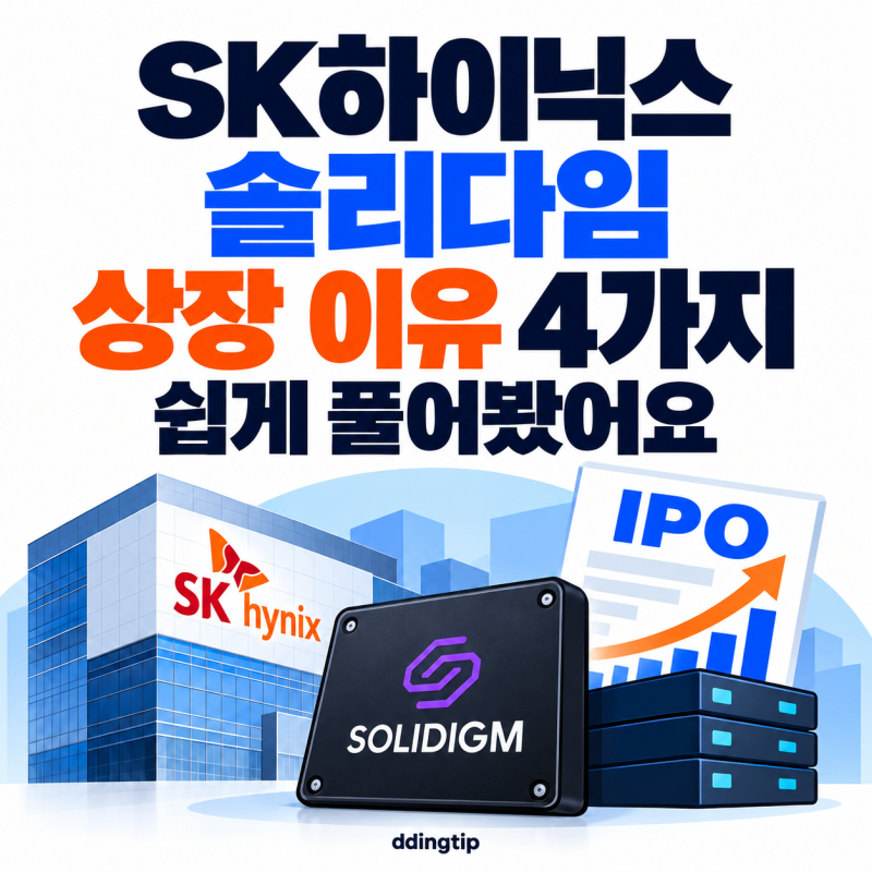 SK하이닉스 솔리다임 상장 이유 4가지, 쉽게 풀어봤어요
