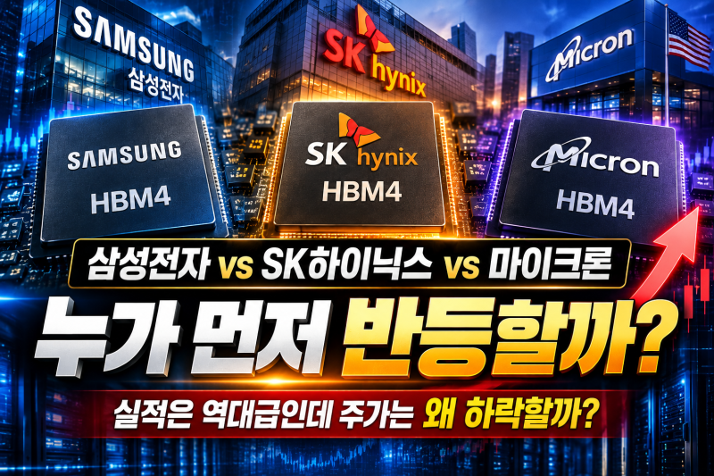 삼성전자 vs SK하이닉스 vs 마이크론｜실적은 역대급인데 주가는 왜 하락할까? 누가 먼저 반등....