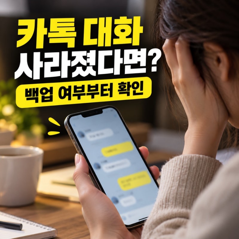 카카오톡 대화내용 복구 방법｜무료 백업·톡클라우드 복원과 백업 없을 때