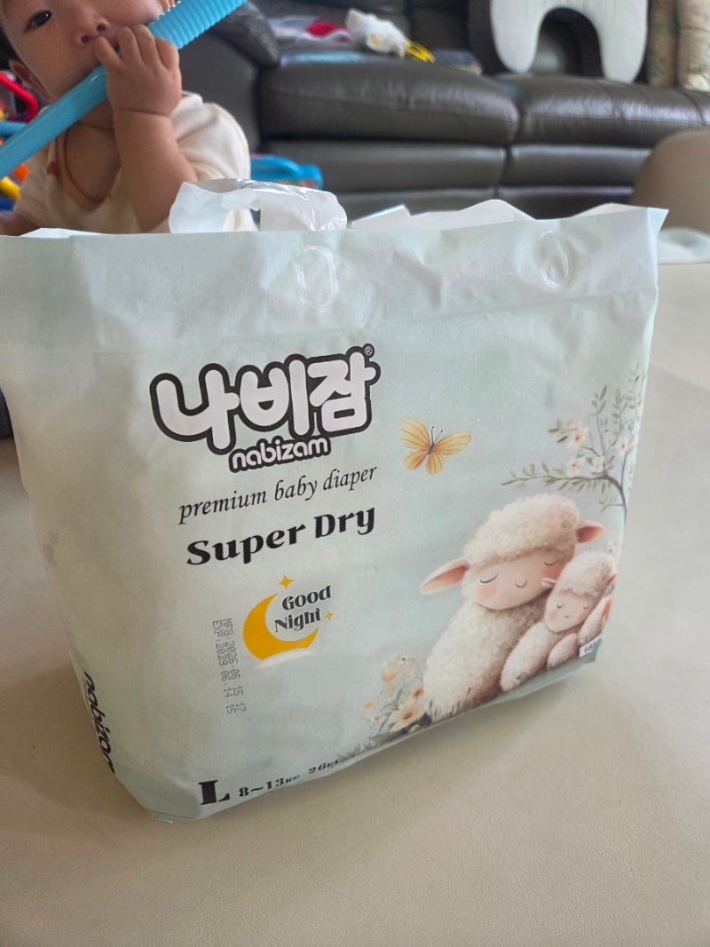 아기 통잠팬티 추천 나비잠 슈퍼드라이 오버나이트 팬티기저귀