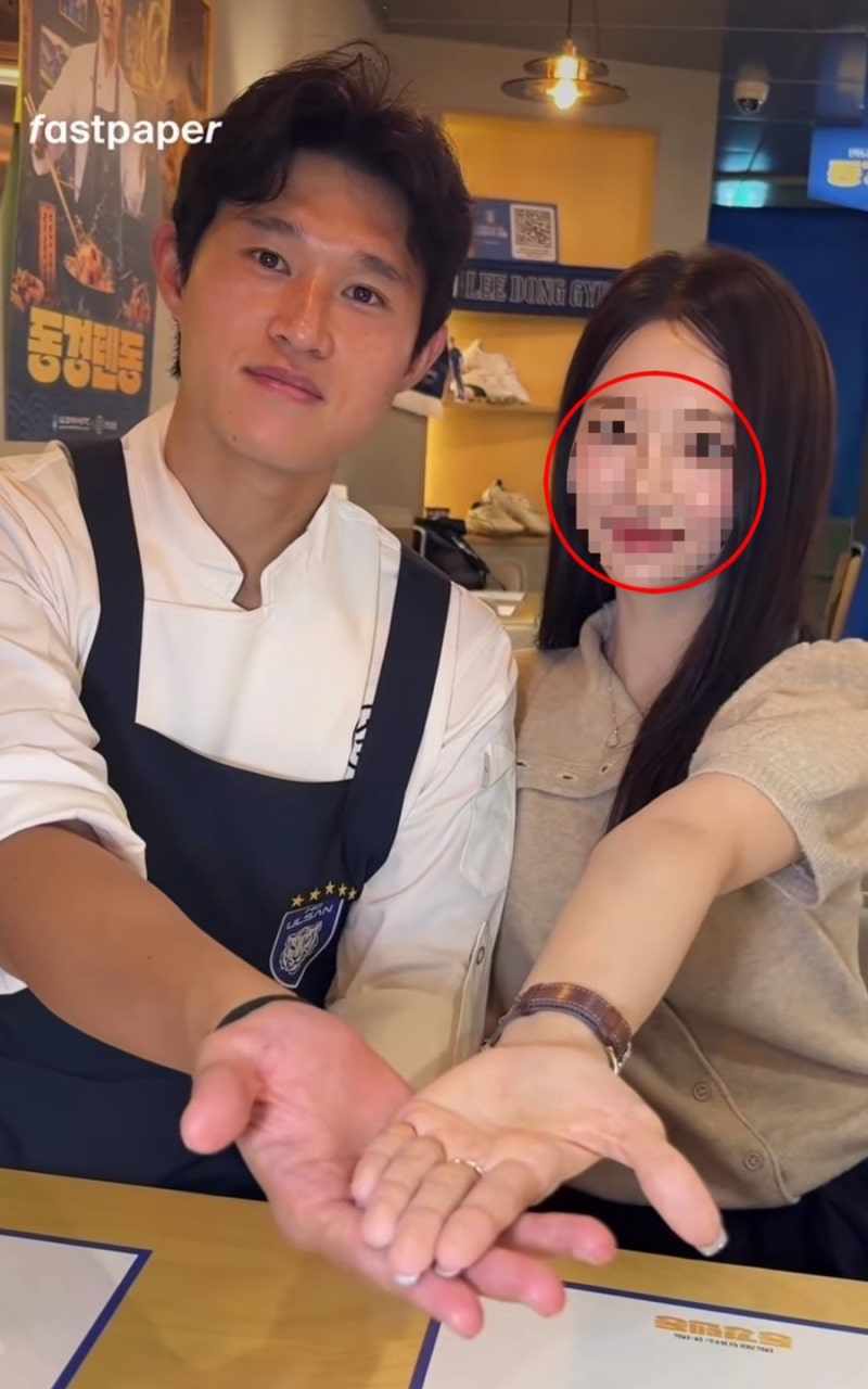 “축구선수 아내 외모 1위” 이동경 선수, 텐동집 사장님 됐어요 "일일 알바 왔습니다"