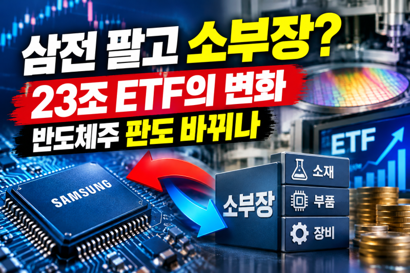 “삼성전자 팔고 소부장 산다?” 23조 ETF 움직였다…반도체주 판도 바뀌나