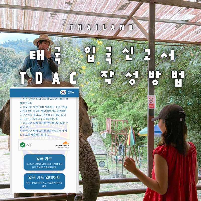 태국 입국신고서 TDAC 작성방법 공식 사이트 치앙마이공항 입국심사 후기 + 태국 이심 eSIM
