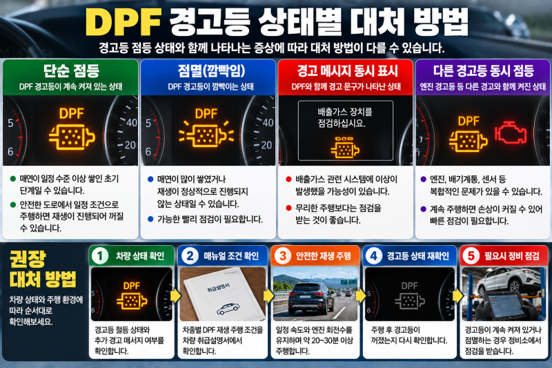 DPF 경고등 켜졌다면? 고속도로 주행으로 꺼지는 경우와 바로 점검해야 할 때