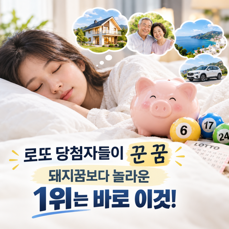 프리한19 로또 당첨된 사람들이 공통적으로 꾼 꿈은? 돼지꿈보다 놀라운 1위