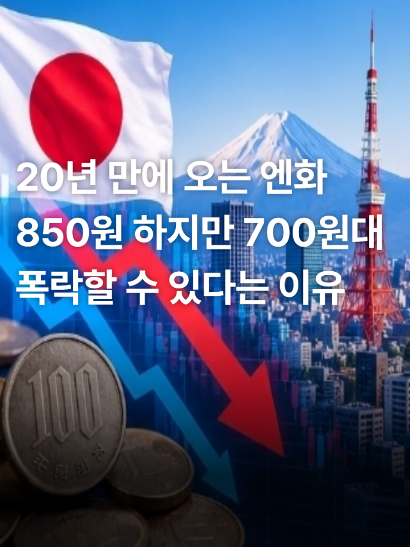 "20년 만에 오는 엔화 840원이 바닥인 줄 알고 올인했다가 엔테크 망합니다" 원 달러 엔화 환율....