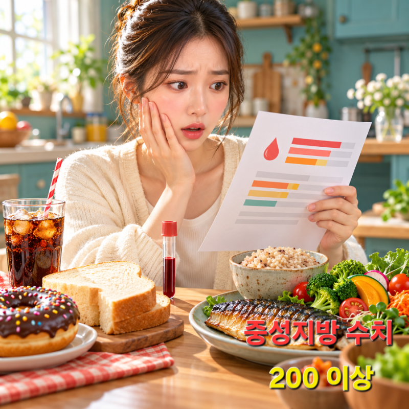피검사 중성지방 수치 200 이상 나왔다면? 뜻부터 낮추는 법까지