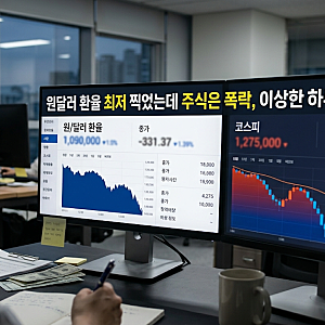 원달러 환율 최저 찍었는데 주식은 폭락, 이상한 하루의 이유