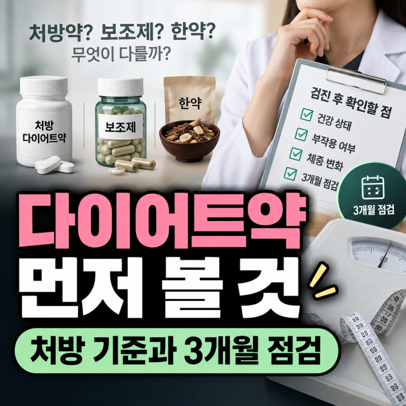 다이어트약, 40대 검진 결과지를 받았다면 먼저 할 것