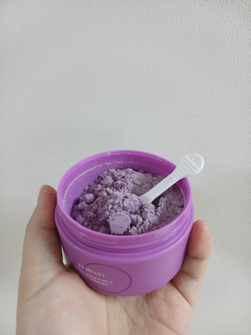 퍼플 가루치약 퓨리븐 내돈내산 후기, 보라색 미백 치약, 화이트닝 효과, 사용법 파는 곳 약....