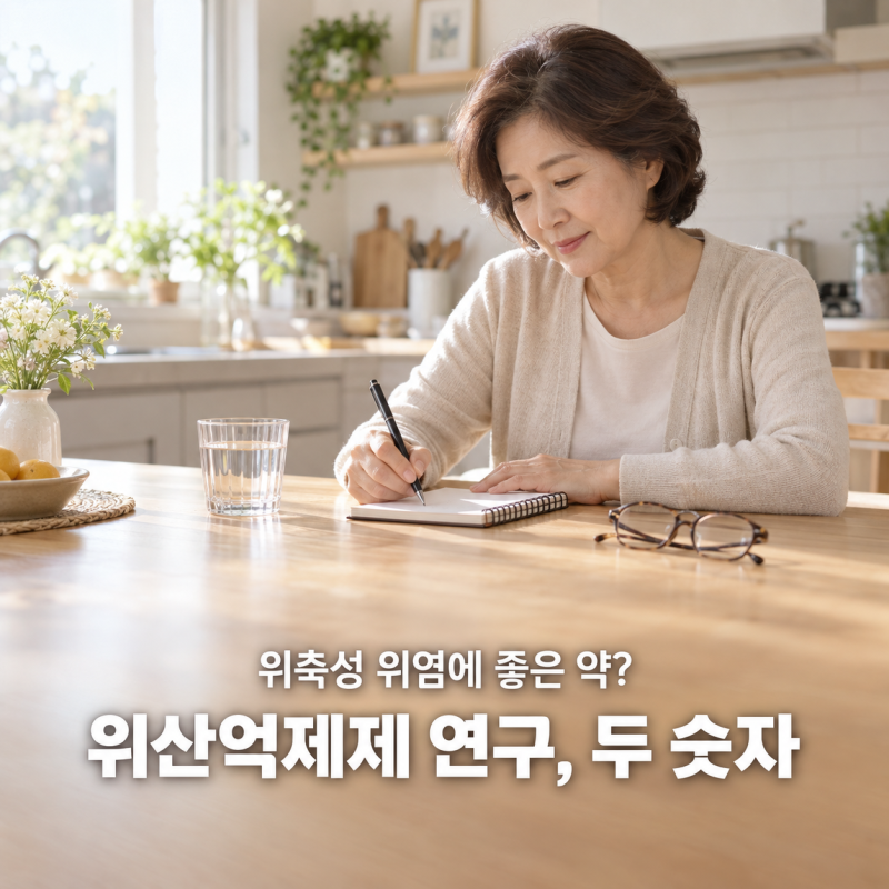 "위산억제제, H2 차단제보다 위암 45% 높았다" 위축성 위염 약의 두 숫자