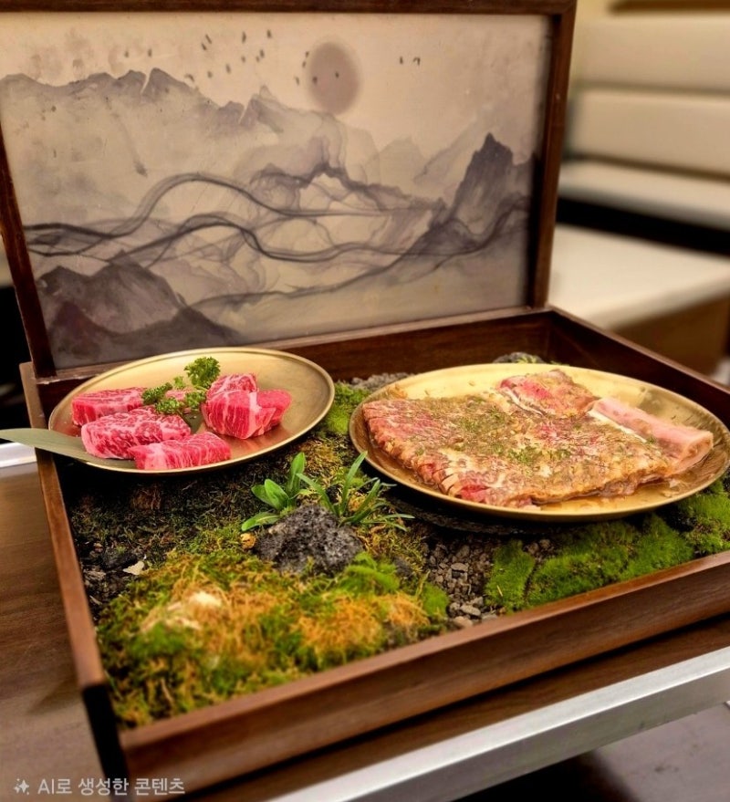 을지로 온점 / 도산대로 초원의 점심특선 양념소금갈비와 경쟁할 만한 온점 시그니처 갈비