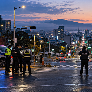 새벽 1시 30분 제주 거리서 40대 여성 피살…달아난 60대 남성, 5시 8분 검거