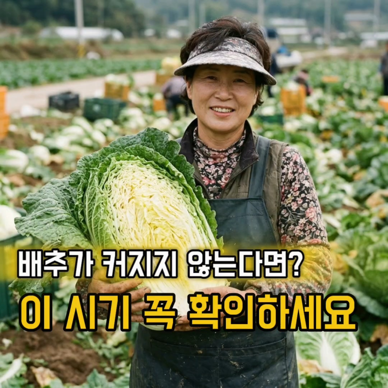 김장배추 물주기, 속이 차는 시기에는 얼마나 줘야 할까요?