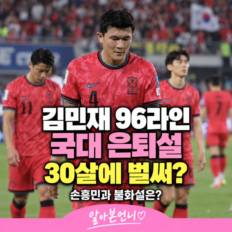 김민재 ‘96라인’ 국대 은퇴설 "30살에 벌써?" 손흥민과 불화설은 사실일까