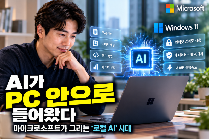 AI가 클라우드에서 PC 안으로 들어왔다｜마이크로소프트가 그리는 ‘로컬 AI’ 시대