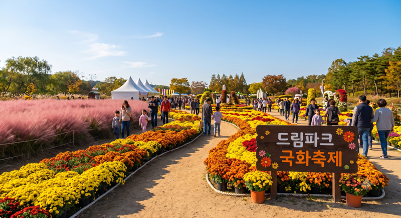 인천 드림파크 국화축제 주차 팁 일정 10월 꽃구경 후기