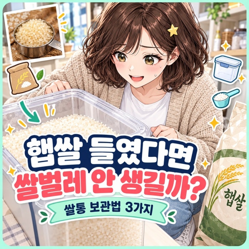 햅쌀 쌀통 보관, 쌀벌레 안 생기게 두는 법 3가지