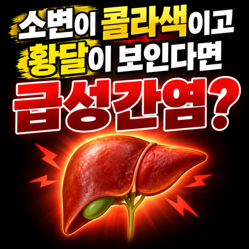 소변이 콜라색이고 황달이 보인다면 급성간염? 초기 증상과 원인, 입원 기간