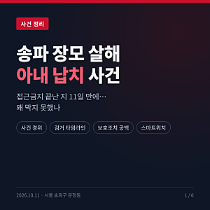 송파 장모 살해 아내 납치 사건 정리, 접근금지 공백과 스마트워치 미작동은?