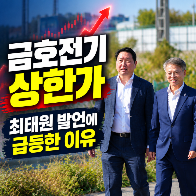 금호전기 상한가, 최태원 호남 반도체 클러스터 발언에 급등한 이유는?