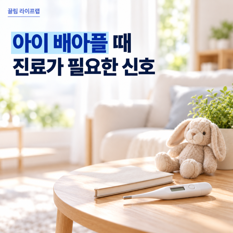 아이 배아플때 대처법, 장꼬임 증상과 진료가 필요한 경우