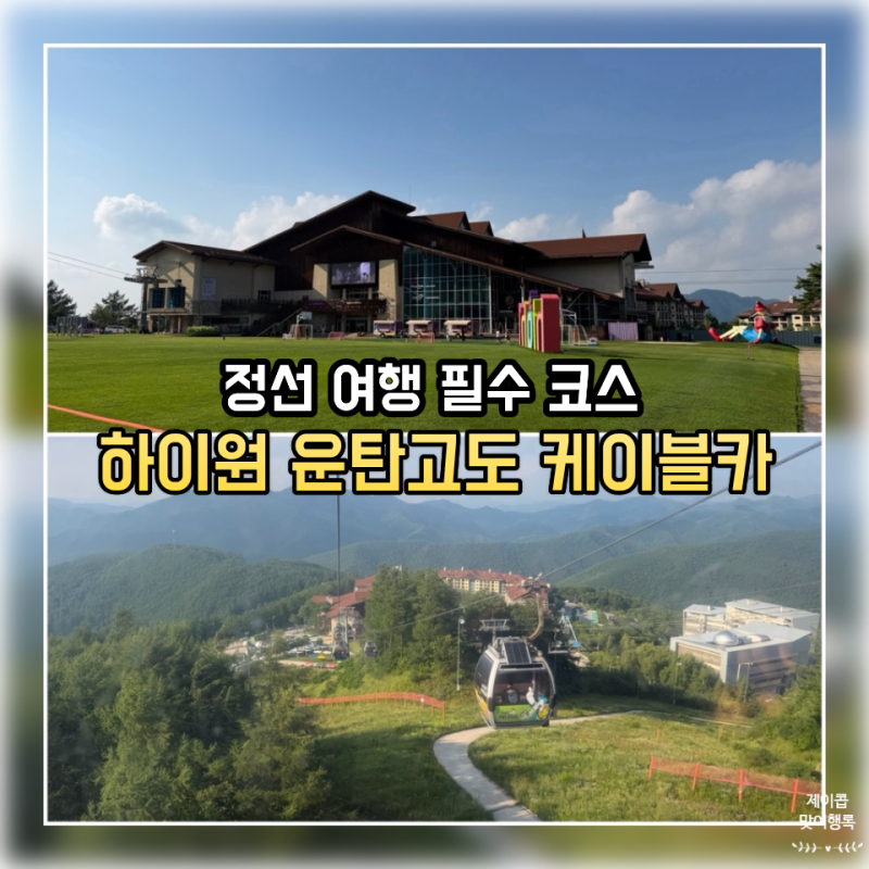 정선 하이원 운탄고도 케이블카 후기｜요금 주차 탑승장부터 정상 풍경까지