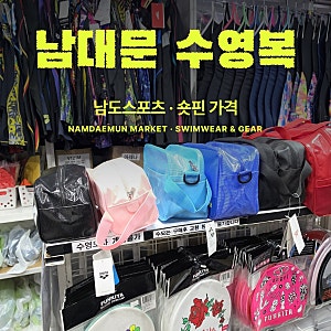 남대문시장 수영복 성지 남도스포츠 | DMC 숏핀 5종 가격 비교, 수모·수경까지
