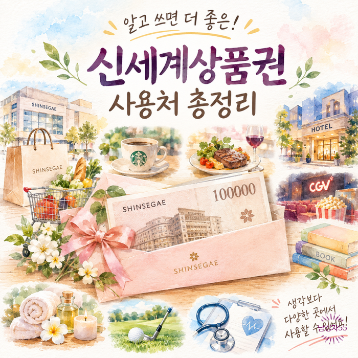 신세계 상품권 사용처 | 이마트부터 스타벅스, 호텔, 건강검진까지